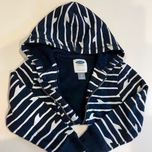 3T Old navy, navy full zip up boys jacket.